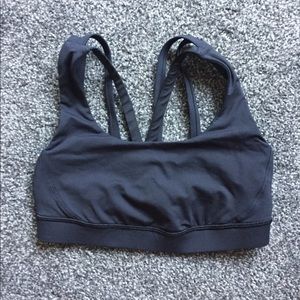 Lululemon Black strappy sports bra